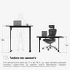Стіл Mealux PowerDesk Lite Black з електрорегулюванням висоти (арт. EVO-201 Lite B/B) - изображение 6