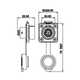Панельна герметична розетка CNlinko LP-16-J09SX-03-401, IP67, 9pin, 5A/250В - зображення 4