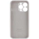 Чохол Silicone Premium case з захистом камери для iPhone 14 Pro Full Camera Protective white 9850 - изображение 4
