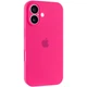 Чохол Silicone Premium case з захистом камери для iPhone 16 Full Camera Protective hot pink 2261 - зображення 6
