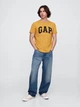 Футболка хлопковая длинная мужская GAP 179547611 L Желтая (1159846521) - изображение 3