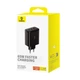 Мережевий зарядний пристрій Baseus Cube Pro Fast Charger 2C+U 65W EU Cluster чорний - изображение 2