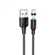 Кабель BOROFONE BX41 USB to Type-C 2. 4A, 1m, PVC, PVC connectors, magnetic, чорний - зображення 1