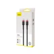 Кабель Baseus Cafule PD2.0 100W flash charging Type-C For Type-C cable (20V 5A)2m Red+Black - изображение 2