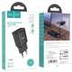 Мережевий зарядний пристрій HOCO C88A Star round dual port charger 12W Black - зображення 2