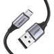 Кабель UGREEN US290 USB 2.0 A to Micro USB Cable Nickel Plating Aluminum Braid 2m (Black) (UGR-60148) - зображення 1