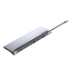 USB-хаб Vention Multi-функція USB-C to HDMI/VGA/USB-C Gen 1/USB 3.0x2/USB 2.0/RJ45/SD/TF/TRRS 3.5mm/PD Docking Station 0.25m - зображення 1