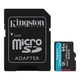 Карта памяти microSDXC (UHS-1 U3) Kingston Canvas Go! Plus 64Gb class 10 A2 V30 (R200MB/s) (adapter SD) - изображение 1