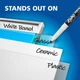 Набор маркеров EXPO Dry Erase, Чёрные, тонкий наконечник, 12 шт — для белых досок, офиса и учёбы (071641860018) - изображение 4