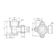 Кут обтискний настінний Thermo Alliance Forte 16х1/2" ВР SF179W1615 - зображення 2