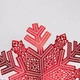 Кругла ажурна сервірувальна серветка Snowflake 38 см, ПВХ, для святкового столу (C82D433103E2) - зображення 3