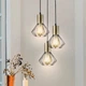 Світильник лофт MSK Electric Diadem підвісний на три плафони з бронзовим патроном NL 2215-3R BK+BN - зображення 2