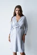 Халат для беременных и кормящих мам Мамин Дім Soft&Lace 3XL Серый меланж (2550000778945) - изображение 3