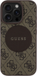Etui plecki Guess 4G Circle Classic Logo MagSafe do Apple iPhone 16 Pro Brown (3666339426491) - obraz 3