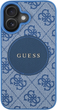 Etui plecki Guess 4G Circle Classic Logo MagSafe do Apple iPhone 16 Blue (3666339426620) - obraz 3