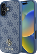 Панель Guess HC PU 4G Small Classic для Apple iPhone 16 Blue (3666339364366) - зображення 1