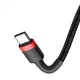 Кабель Baseus cafule PD2.0 60W flash charging USB Type-C (20V 3A)2M Red+Black (CATKLF-H91) - изображение 5