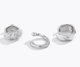 Набор кафф Fashion Jewelry 3 шт серьги без прокола серебристые (SVS) - изображение 2