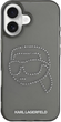 Панель Karl Lagerfeld IML Rhinestones KarlHead для Apple iPhone 16 Black (3666339358082) - зображення 3