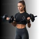 Гантели композитные наборные 16 кг (2×8 кг) WCG Titan Edition, пластиковый гриф Ø30 мм (антиударные диски) - изображение 2
