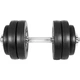 Гантели композитные наборные 45 кг (2×22,5 кг) WCG Strong Edition со стальным грифом Ø28 мм (антиударные диски) - изображение 4