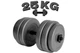 Гантель наборная композитная WCG Grey Edition 25 кг (пластиковый гриф со стальным стержнем) - изображение 1