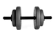 Гантели композитные наборные 16 кг (2×8 кг) WCG Grey Edition, пластиковый гриф Ø30 мм (антиударные диски) - изображение 4