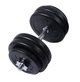 Гантели композитные наборные 55 кг (2×27,5 кг) WCG Strong Edition со стальным грифом Ø28 мм (антиударные диски) - изображение 4