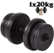 Гантель композитна набірна Infinito 1×20 кг Heavy Edition (антиударні ABS диски) - зображення 1