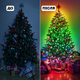 Светодиодная RGB 10м гирлянда на елку или новогоднего декора в дом или на улицу водонепроницаемая IP65 с управлением SMART - изображение 2