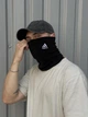 Бафф флисовый теплый с вышитым логотипом Adidas черный - изображение 5