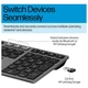 Клавиатура HP 720 Multi-Device Rechargeable, 109key, WL/BT, EN/UK, черный - изображение 2