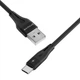 Кабель Proove Soft Silicone USB to Type-C 2.4A (1m) black - изображение 4