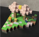 Minecraft магнитный конструктор Magnetic Cube 128 деталей кубики конструкторы для взрослых и детей майнкрафт вечеринка с сакурами - изображение 5