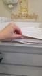 Матрасик на пеленальний комод з непромокаючою накладкою та кошиком для дрібниць Золоті зірочки + бежевий 70*60 см - зображення 9