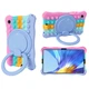 Детский силиконовый чехол Pop It с ручкой - подставкой на Samsung Galaxy Tab A9 8.7" SM-X110 SM-X115 Фиолетовый - изображение 11