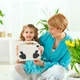 Противоударный детский чехол EVA Kids Like с подставкой на Samsung Galaxy Tab A11 Plus 5G 11" / Tab A11+ Wi-Fi 11" (Молочный) - изображение 6