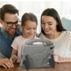 Противоударный детский чехол EVA Kids Like с подставкой на Samsung Galaxy Tab A11 Plus 5G 11" / Tab A11+ Wi-Fi 11" (Серый) - изображение 7