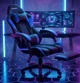 Кресло геймерское профессиональное GAMER X Blue компьютерное с подставкой для ног до 120кг + Подушки - изображение 3