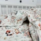 Комплект детского постельного белья для кровати 160х80 см с пододеяльником 140х110 см Oh My Kids «Зайчики лисички» молочный - изображение 10