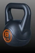 Гиря вінілова для фітнесу та силових тренувань Power Muscle 8 кг (сіро-помаранчева) - зображення 5