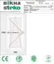 Окно-Steko 500х1000 мм 3-стекла+аргон, левое - изображение 2