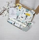 Подарочный набор для малышей пеленками, подушкой и грызуном a.l.babybox Машины в городе голубой - изображение 1