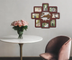 Фотоколаж The Frame Depot деревянный с цветами на 8 фото Бордовый (flowers_name_collage) - изображение 1