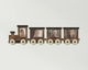 Фоторамка деревянная The Frame Depot Локомотив для детских фотографий Темно-коричневый (locomotive_4x6_train) - изображение 1