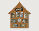 Фоторамка The Frame Depot Собачья будка на 9 фотографий Светло-коричневый (doghouse) - изображение 1