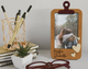 Фоторамка-планшет The Frame Depot персонализированная на 1 фотографию Светло-коричневый (clothespins_hearts_4x6) - изображение 2
