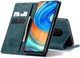 Чохол-книжка CaseMe із нубуку для Xiaomi Redmi Note 9s/Pro Бірюзовий - зображення 5