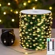 Гирлянда нить светодиодная Роса 200м 2000 Led от сети на зеленой проволоке + пульт ДУ (Теплый белый) - изображение 12