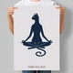 Постер интерьерный Yoga O'Clock Время Йоги А3 30х42 см (INNERPOSTER058_А3) - изображение 1